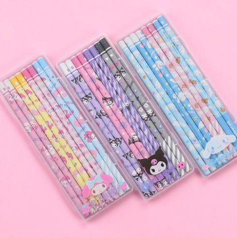 SANRIO - 8 CASE PENCIL SET