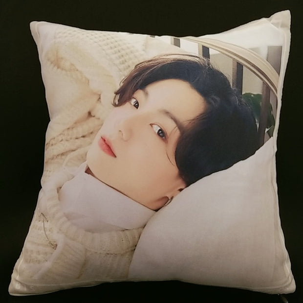 K-POP TWO - SIDED PHOTO PRINTED MINI PILLOW CUSHION - K Pop Pink Store