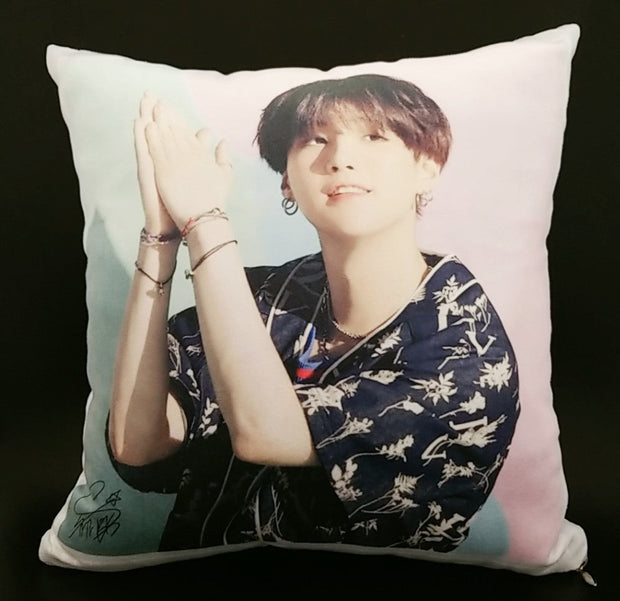 K-POP TWO - SIDED PHOTO PRINTED MINI PILLOW CUSHION - K Pop Pink Store