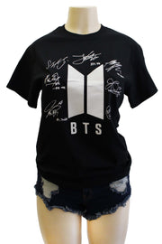 BTS Names Signed T-Shirt -JIMIN - K Pop Pink Store