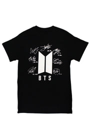 BTS Names Signed T-Shirt -JIMIN - K Pop Pink Store