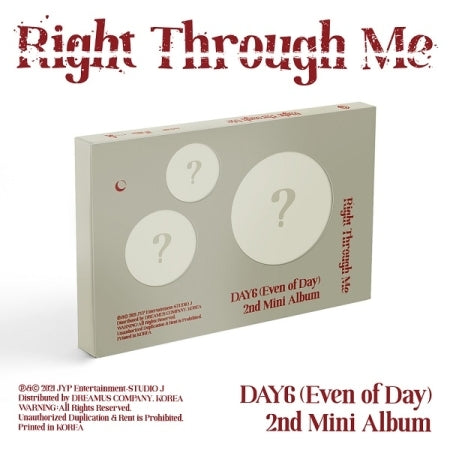 DAY6(EVEN OF DAY) - RIGHT THRUGH ME (2ND MANI ALBUM) - K Pop Pink Store