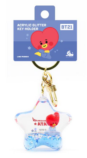 [BT21 MININI] OFFICIAL STAR Acrylic Glitter Key Holder/ SOLOMON