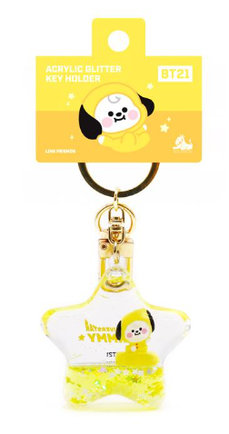 [BT21 MININI] OFFICIAL STAR Acrylic Glitter Key Holder/ SOLOMON