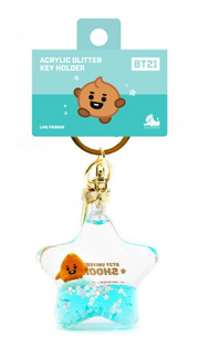 [BT21 MININI] OFFICIAL STAR Acrylic Glitter Key Holder/ SOLOMON