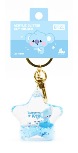 [BT21 MININI] OFFICIAL STAR Acrylic Glitter Key Holder/ SOLOMON