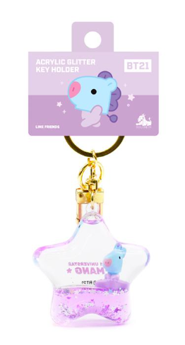 [BT21 MININI] OFFICIAL STAR Acrylic Glitter Key Holder/ SOLOMON