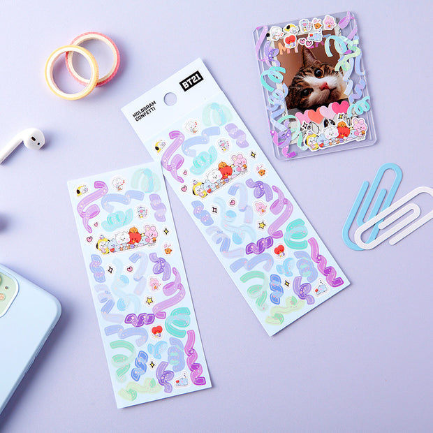 BT21 - OFFICIAL CONFETTI STICKERS